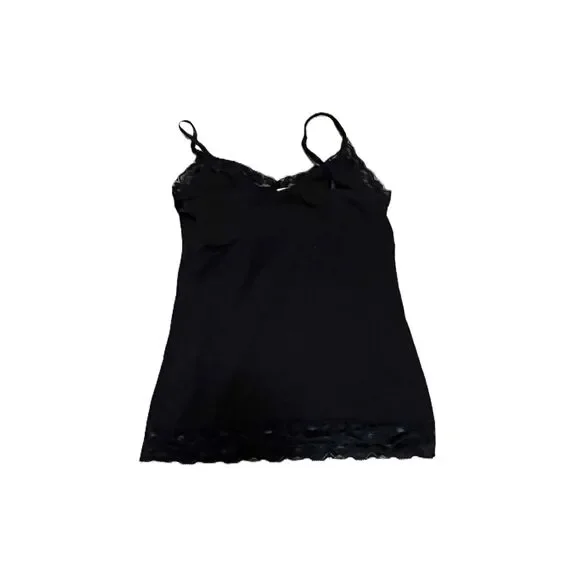 No Boundaries Black Lace Detailing V-Neck Camisole Womens Size Small - Picture 2 of 5